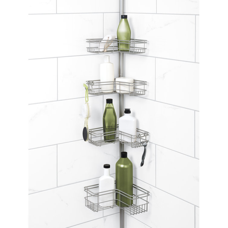 Rebrilliant Neha Tension Pole Shower Caddy & Reviews Wayfair